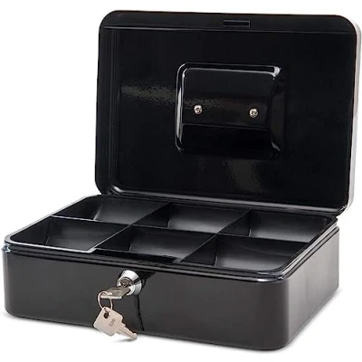 Imagen de MAUL Geldkassette, schwarz, Maße: (B)250 x (T)191 (H)90 mm