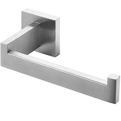 Imagen de HITSLAM Portarrollos Papel Higiénico Baño Acabado Cepillado, 304 Acero Inoxidable, Porta Rollos para La Cocina y El Haño, Portarollos de Premium Montaje en Pared (Cuadrado)