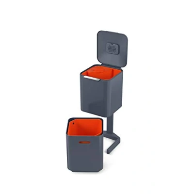 Imagen de Joseph Totem Compact Unidad de Separación Residuos y Reciclaje con una, Grafito, Capacidad 40 litros