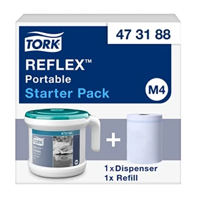 Imagen de Tork DC488 Reflex Sistema de dispensador portátil alimentación central, 194 mm altura, 185 diámetro