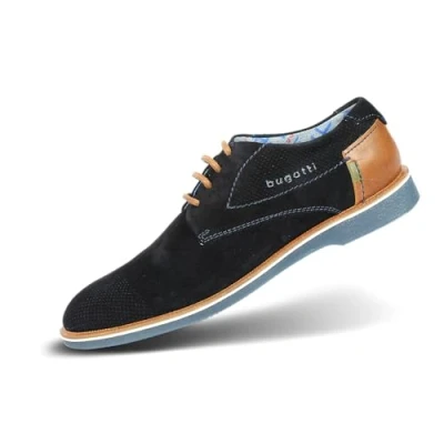 Imagen de bugatti 312647021400, Zapatos de Cordones Derby Hombre, Azul (Dark Blue 4100), 41 EU