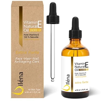Imagen de Aceite Vitamina E (Tocoferol) 100% Natural Vegano, Antienvejecimiento Facial, Desmaquillante Waterproof, Cuerpo, Cabello, Uñas, Cutículas, Reparador Manos 50 ml