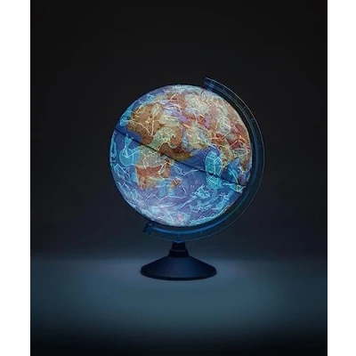 Imagen de Exerz globo AR de 25 cm con luz LED sin cable iluminado mapa físico (día) consellación (noche) aplicación realidad aumentada iOS