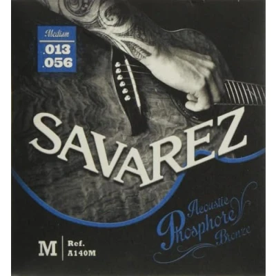 Imagen de Savarez Cuerdas para Guitarra acústica juego acoustic phosphor bronze medium .013 .056w A140M
