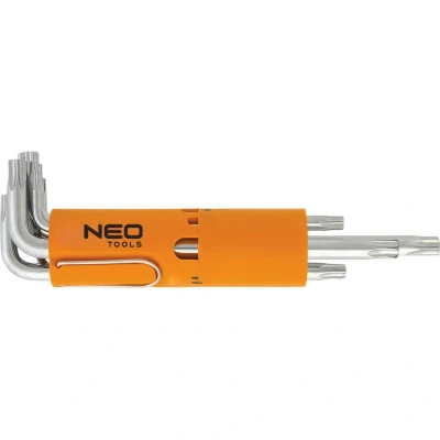 Imagen de NEO TOOLS 09 524 Juego de atornilladores acodados T 10H,T 15H,T 20H, 25H,T 30H,T 40H, 45H,T 50H Acero cromo vanadio 8