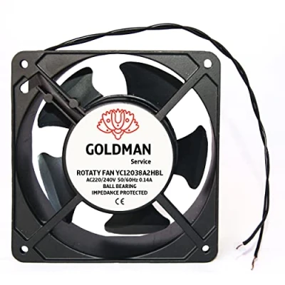 Imagen de GOLDMAN SERVICE Ventilador fan Axial de refrigeración 120 x 38 mm extractor aire para enfriamiento máquinas y circulación