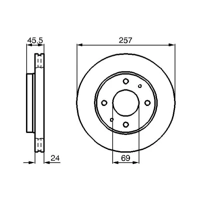 Imagen de Disco de freno BOSCH 0 986 478 774