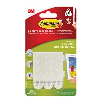 Imagen de Command 17201 Strisce Appendiquadri, M, Blanco