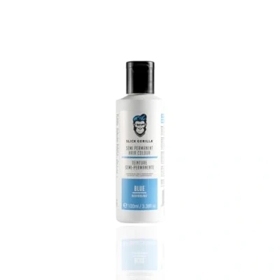 Imagen de Slick Gorilla Color de cabello azul semipermanente vegano y libre crueldad (3.38 Fl Oz, 100 ml azul)