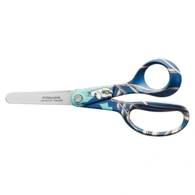 Imagen de Fiskars X Mumin Tijeras infantiles con diseño Mumin, Para diestros, Longitud: 13 cm, Hojas seguridad de acero inoxidable, 1067189