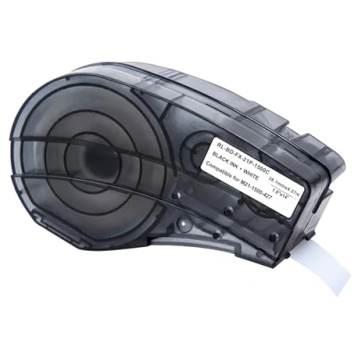 Imagen de Cinta para etiquetadora compatible Brady M210 LAB M211 Etiqueta de vinilo recarga M21 1500 427 38,1 mm x 4,27 m Phonillico®