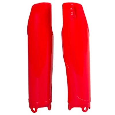 Imagen de Polisport 8351700003 Juego de Protectores Horquilla Fabricado en Polipropileno Resistente a los Impactos sin herrajes Compatible con Motocicletas Honda Color Rojo