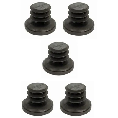 Imagen de cyclingcolors 5X CONTERAS para Tubo Redondo con Cabeza ESFERICA Tapas Tapones plástico sillas pies Muebles (d = 19 20mm)