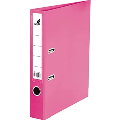 Imagen de Kangaro carpeta de plástico polipropileno 5 cm ancho DIN A4, color rosa (carpeta anillas, palanca, cartas)