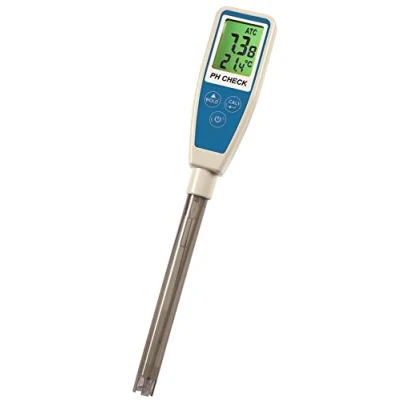 Imagen de TFA Dostmann Check 31.3001.06 Medidor de pH con Control Calidad del Agua ATC, Color Plateado