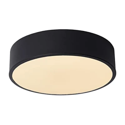 Imagen de Lucide Plafón LED Unar, negro, Ø 20 cm