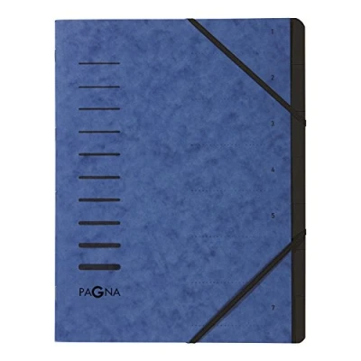 Imagen de Pagna Carpeta clasificadora, 7 compartimentos, color azul teilig