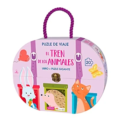 Imagen de Puzle de viaje. El tren los animales. Edic. ilustrado (Español)