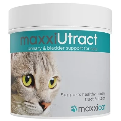 Imagen de maxxipaws Suplemento Urinario y Vesical para Gatos maxxiUtract Ayuda a la Salud del Sistema Urinario, al Control de Vejiga Recurrencia ITU con Árándanos En Polvo 60 g