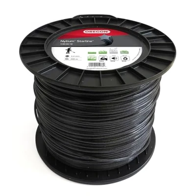 Imagen de Oregon Hilo para Desbrozador y Cortacésped, de Nylon con Cinco Filos en Estrella, Calidad Premium Extrafuerte, Compatible Desbrozadoras Gasolina 3.3mm 200m (‎106361E)