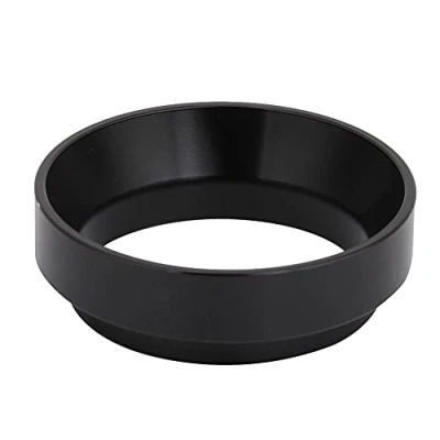 Imagen de Embudo Dosificación Café Exprés Anillo Universal Aluminio Polvo Para Accesorio Repuesto Cafetera 58Mm(Negro)