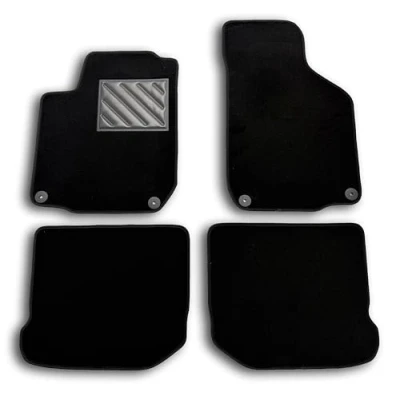 Imagen de Alfombrillas a Medida para Golf IV de 1998 2003, New Beetle 2011, Bora Leon I 1999 2005, Talonera Goma Reforzada Antideslizante, Botones fijación