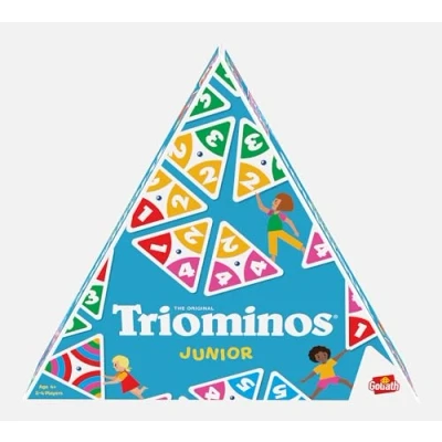 Imagen de Goliath Triominos Junior Juego de Dominós Evolutivo Educativo para Niños Desde 4 Años 3 Lados Aprendizaje Colores, Números y Cálculos 2 a Jugadores 20 min