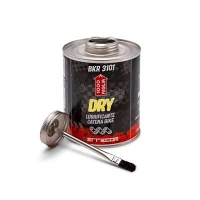 Imagen de 1000 Miglia BKR 3101 Lubricante para cadenas de bicicletas secas, condiciones secas y polvorientas, clima seco, tarro All in One 900 ml con cepillo incluido