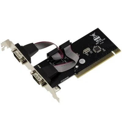 Imagen de KALEA INFORMATIQUE Tarjeta controladora PCI Serie COM RS232 DB9 de 2 Puertos con chipset WCH CH351
