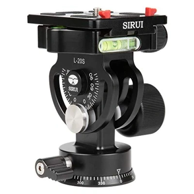 Imagen de Sirui L 20S Cabeza de tripode Negro 3/8 Panorámico para trípode (103 mm, 440 g, Aluminio, Negro)