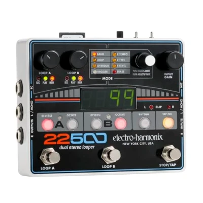 Imagen de Electro Harmonix 665229 efecto de guitarra eléctrica con sintetizador Filtro 22500 Dual ster. Looper