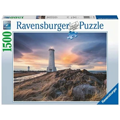 Imagen de Ravensburger Puzzle Islandia: Faro Akranes, 1500 Piezas, Puzzles para Adultos, Piezas Pegamento Enmarcar Puzzles, Rompecabezas Paisaje 80x60