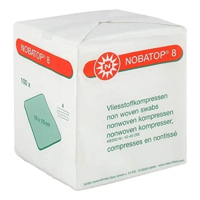 Imagen de NOBATOP 8 comprime 10x10cm 100 St compresses
