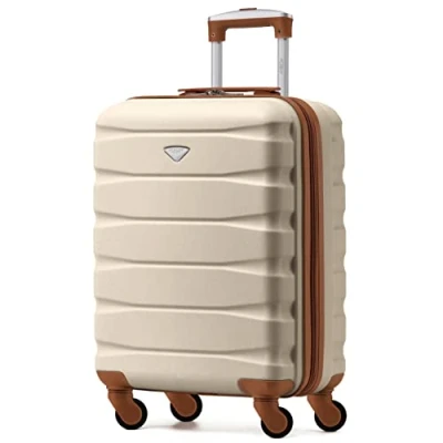 Imagen de Flight Knight Maleta Rigida Ligera de 4 Ruedas, Equipaje Mano Aprobado para Mas 60 Aerolineas como easyJet, Jet2 y Tamano Maximo Ryanair (Priority) 55x40x20cm