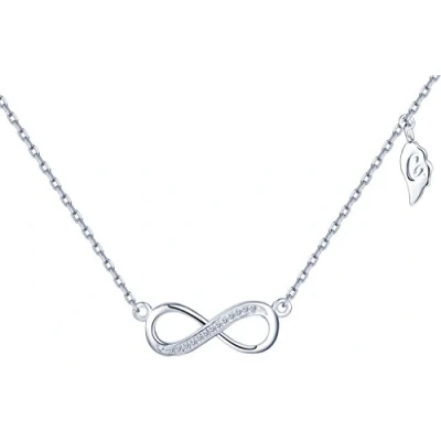 Imagen de Yumilok collar Mujer 925 CollaresPlata de Ley Colgante y Cadena con Circonitas Simbolo del Infinito Regalo para Chicas