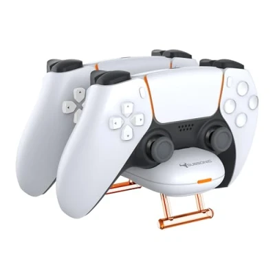 Imagen de Cargador de Mando PS5, Estación Carga compacta con Cable USB c para Dualsense