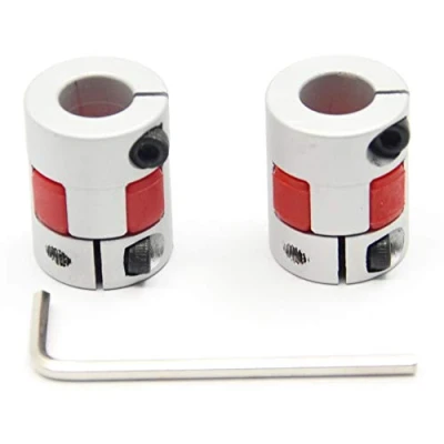 Imagen de Befenybay 2 piezas de 10 mm a diámetro acoplamiento flexible del eje aluminio 20 longitud 25 conector para 3D Máquina CNC y servo motor escalonado
