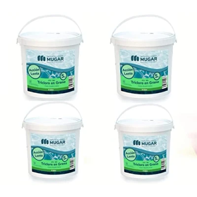 Imagen de Mugar Cloro Lento en Grano Tricloro Granulado de Disolución Lenta Envases 5 kg Paquetes 2 o 4 Unidades 10 20kg (4)