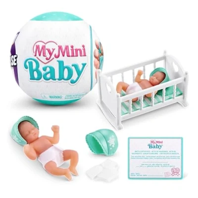 Imagen de 5 Surprise My Mini Baby Series 1, Single Capsule, by ZURU, Collectible Mystery Toy for Girls, Realistic Miniature Baby, Playset and Accessories (Single Capsule)