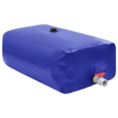 Imagen de vidaXL Depósito de Agua Plegable con Grifo, Bidón Agua, Contenedor Almacenaje Tanque para Jardín, PVC 1500 l