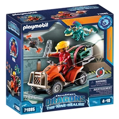 Imagen de PLAYMOBIL DreamWorks Dragons 71085 Dragons, The Nine Realms Icaris Quad y Phil, a Partir de 4 años
