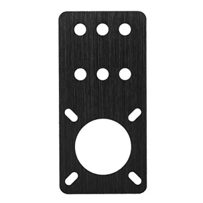 Imagen de Tonysa Aluminium Stepper Motor Mount Plate, Placa de fijación para Nema 17 Motores Paso a Accesorios impresoras 3D (Negro)