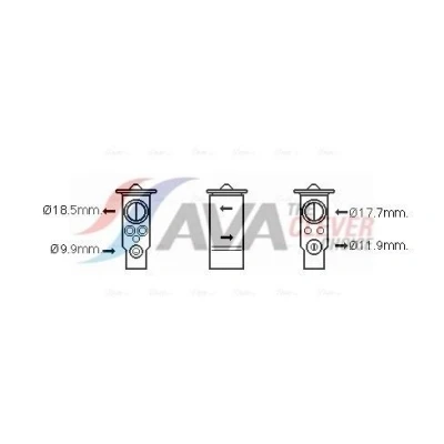Imagen de AVA COOLING SYSTEMS VO1171 Válvula de Expansión