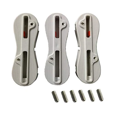 Imagen de UP100 9 Grados Caja FCS II Fusion Tri Fin 1 Centro + 2 Lados para Aletas de Tablas Surf Enchufe (Blanco)