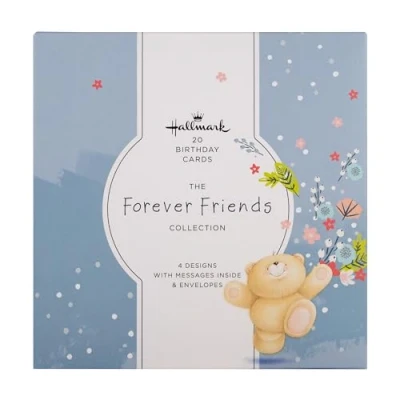 Imagen de Hallmark Tarjetas de cumpleaños Multipack 20 en 4 diseños Forever Friends