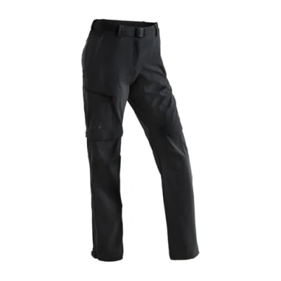 Imagen de Maier Sports Functional Outdoor Nata Pantalones Cortos elásticos para Mujer, con Cremallera, Color Negro, XXXL, 3XL