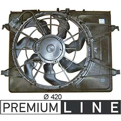 Imagen de MAHLE ORIGINAL CFF 265 000P Ventilador de radiador para vehículos con/sin climatización 420 12 120 eléctrico con bastidor (armazón)