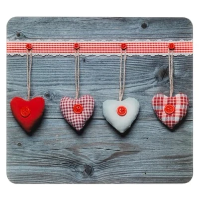 Imagen de WENKO Placa multiusos Corazones para cocinas de vidriocerámica Multicolor