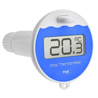 Imagen de TFA Dostmann Emisor de piscina con pantalla, 30.3238.06, para Marbella 30.3066.01 y WLAN estación meteorológica 35.8001 35.8002 App 35.8000, incluye 97 x 105 168 mm
