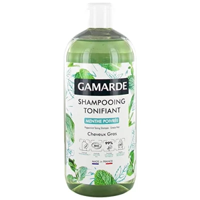 Imagen de Gamarde Champú Tonificante Menta Pimienta Cabello Graso Orgánico 500 ml